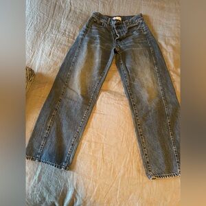 Madewell pierced barrel leg